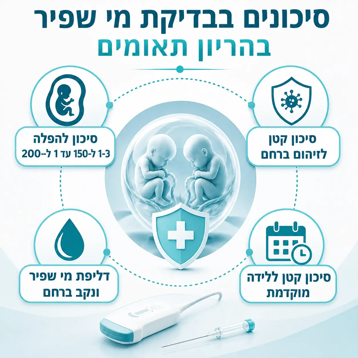 בדיקת מי שפיר | אינפוגרפיקה